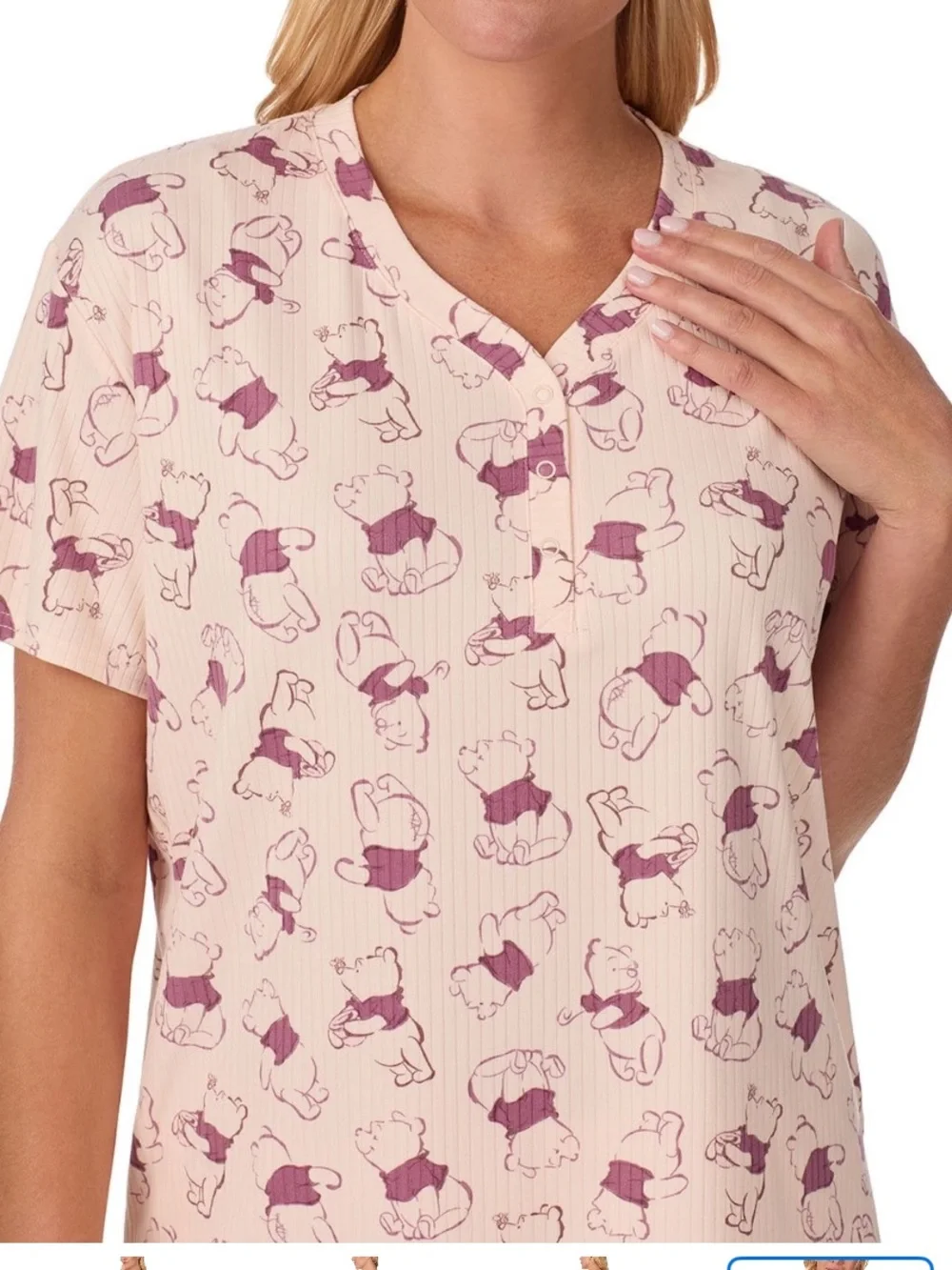 Disney Winnie the Pooh 2PC Pajama Set Pink XXL 20–22 NWT 🐻🍯